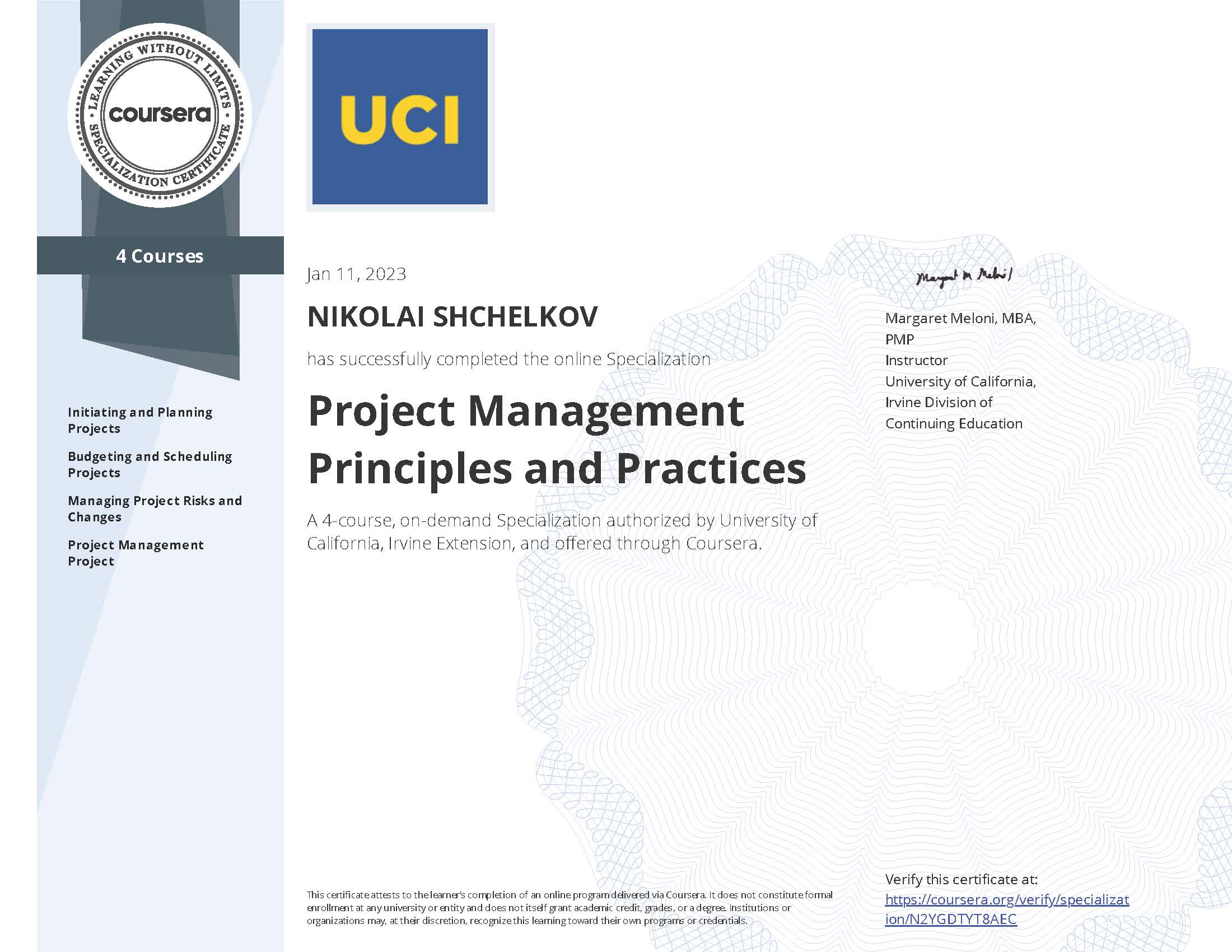 Project Management Principles and Practices